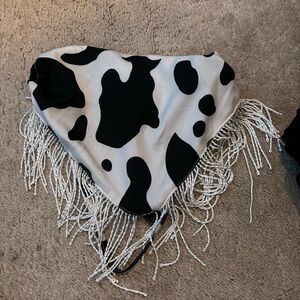 cow print tank top